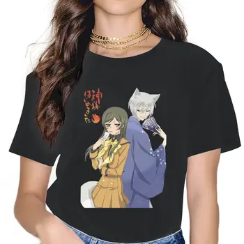 Moteriški Tomoe ir Mi marškinėliai Kamisama Kiss Japonų Anime Nanami Tomoe Tops Fashion Short Sleeve Round Neck Tee Shirt Printed