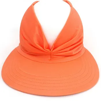 Moterys Saulės skydelis Skrybėlė Moterys Anti-ultravioletinė elastinė tuščiavidurė viršutinė kepurė lauke Greitai džiūstanti saulės kepurė Vasaros paplūdimio kepurė 2021 Nauja