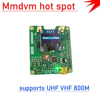 OLED MMDVM_HS_Dual_Hat MMDVM Dvipusis ryšys RX TX UHF VHF viešosios interneto prieigos taško plokštės palaikymas P25 DMR YSF NXDN Aviečių pi B + 2B 3B 3B + 4B NULIS