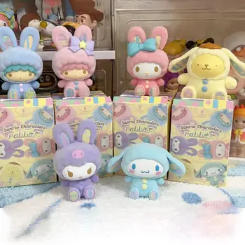 Original Sanrio Rabbit Series Blind Box Cinnamoroll/Kurumi Trend Žaislinė mini figūrėlė Vaikų kambario dekoravimo gimtadienio dovana