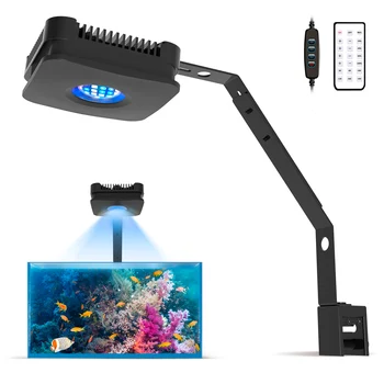 Pixie 30 programa LED žibintai Akvariumo apšvietimas Nano žuvų rezervuaro lemputė sūraus vandens jūros vandens gėlo vandens lempai