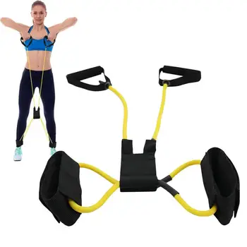 Pull Up Rope For Exercise Puller Resistance Band Elastic Pull Rope Fitness Equipment Comfortable Exercise Tension Rope Elastic