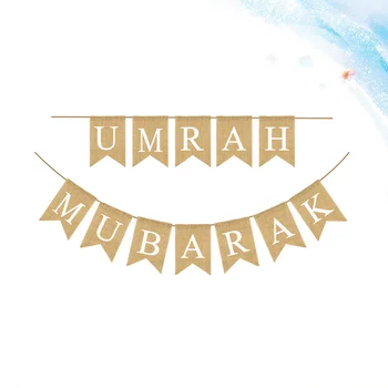 Ramadano festivalio vėliava UMRAH MUBARAK spausdinimas 