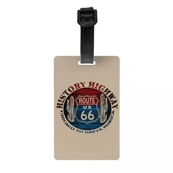 Route 66 America Road Vintage Trip Bagažo žyma Kelioninis krepšys Lagaminas Privatumo viršelio ID etiketė