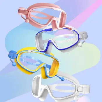 Rūkas Plaukimo akiniai Plaukimo įrankiai Didelis rėmas Platus vaizdas Nardymo akiniai Neperšlampami profesionalūs maudymosi akiniai Vaikai/Suaugę