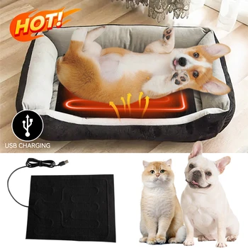 saugumas USB šiltos pastos pagalvėlės plaunamos žiemos šildymas šiltesnis padas šuo kačių lova šilumos kilimėlis naminių gyvūnėlių roplių šildymas šiltesnis padas