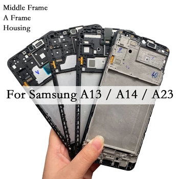 skirta Samsung A13 A14 A23 4G 5G A135 A136 A145 A146 A235 A236 Priekinis korpusas A rėmo LCD rėmelio plokštės ekrano rėmo remonto dalis