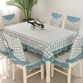 Stačiakampė staltiesė, moderni vandeniui atspari valgomojo stalo šluostė, kėdės pagalvėlė, valgomojo kėdės komplektas, buitinės kėdės užvalkalas