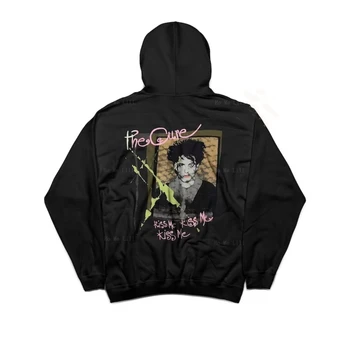 The Cure Unisex Hoodie Roko muzikos atributikos plakato grafika dovanų spausdintam džemperiui