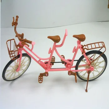 Two Person Big Bike Girl Dressing Up Doll Doll Toy Accessories Bicycle Family Žaislų priedai