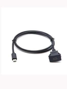TypeC Duomenų kabelis Automobilių vandeniui atsparus kabelis Vieno prievado kvadratinė sagtis USB2.0 skydelio kabelis Duomenų kabelis USB3.1 USB3.0 USB2.0 1M