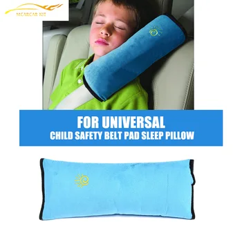 Vaikų saugos automobilio saugos diržo kilimėlis diržų diržai pečių miego pagalvė pagalvė FAUX zomšinė miego pagalvė vaikams
