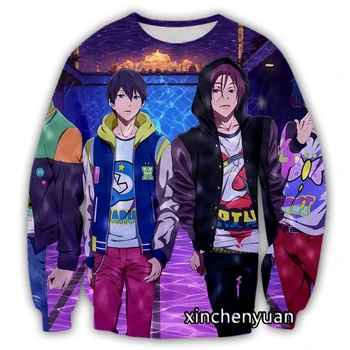 xinchenyuan New Men/Women 3D Printed Anime Free!–The Final Stroke- Casual Sweatshirt Fashion Men Loose Sporting Sweatshirt D15