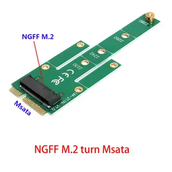Į M.2 NGFF adapteriai Konvertuoti kortelę 6.0Gb/s NGFF M.2 SATA-Bus SSD B raktas į MSATA vyriško stovo M.2 adapterį, skirtą 2230-2280 M2 SSD